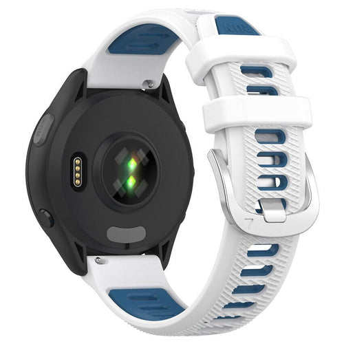 Garmin Vivomove Luxe Sportarmband mit Schnalle (Weiß/Blau)