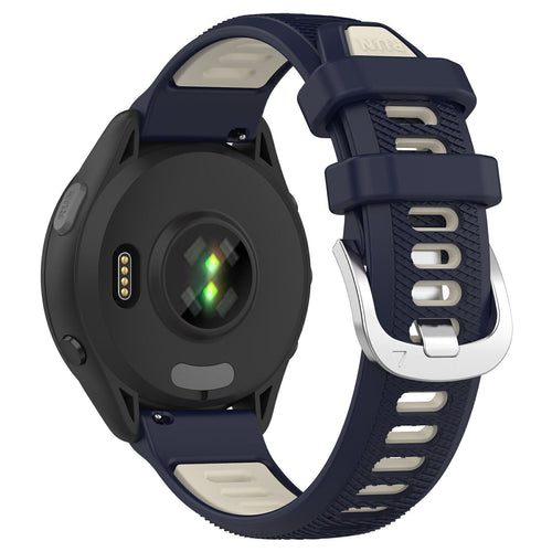Garmin Forerunner 570 - 47mm Schnalle Sport Amrband (Dunkelblau/Beige)