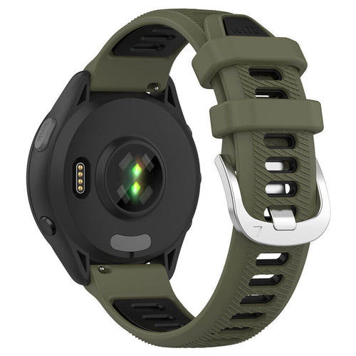 Garmin Forerunner 570 - 42mm Schnalle Sport Amrband (Olivgrün/Schwarz)