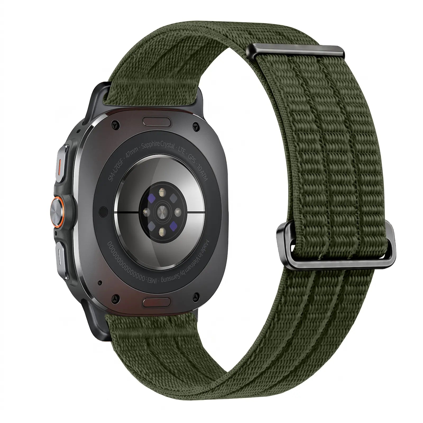 Samsung Galaxy Watch Ultra Nylon Air Armband (Dunkelgrün)