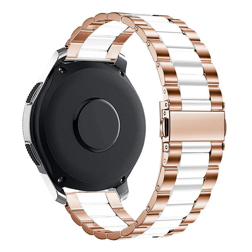 Amazfit Bip 3 (Pro) Steel Strap (Rose Gold/White)