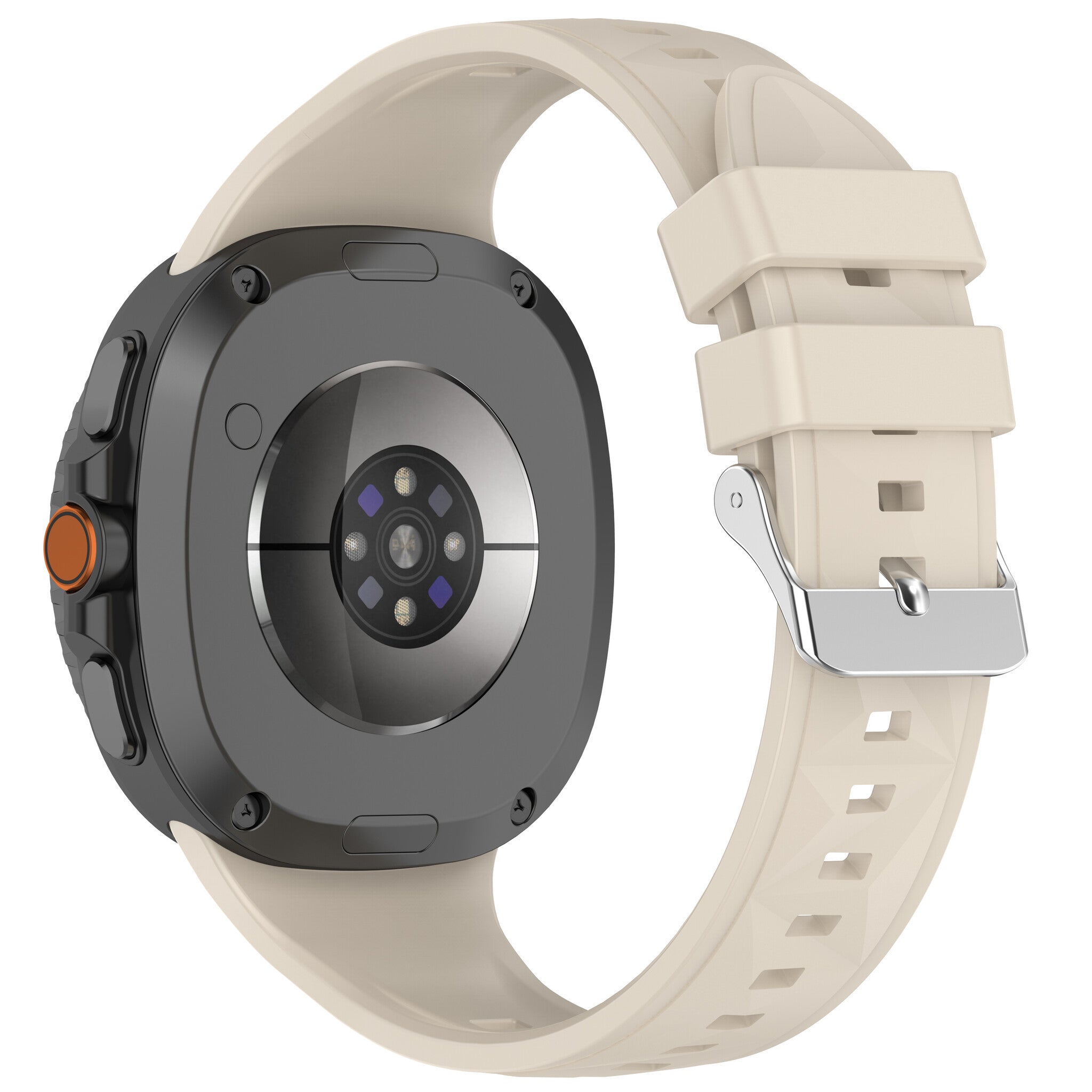 Samsung Galaxy Watch 9 - 44mm Silikonarmband in Diamantoptik (Polarstern)