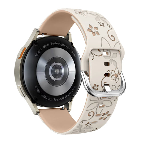 Coros Apex 42mm Flower Silicone Strap (Starlight/Beige)
