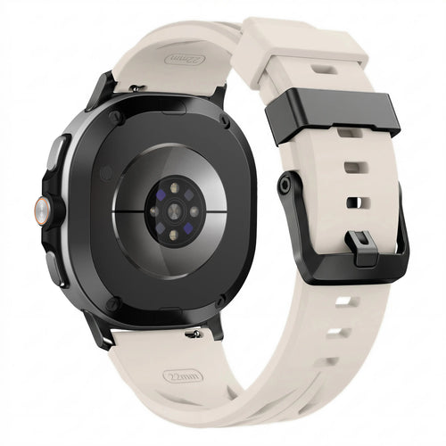 Samsung Galaxy Watch 8 - 44mm Race Silicone Strap (Starlight)