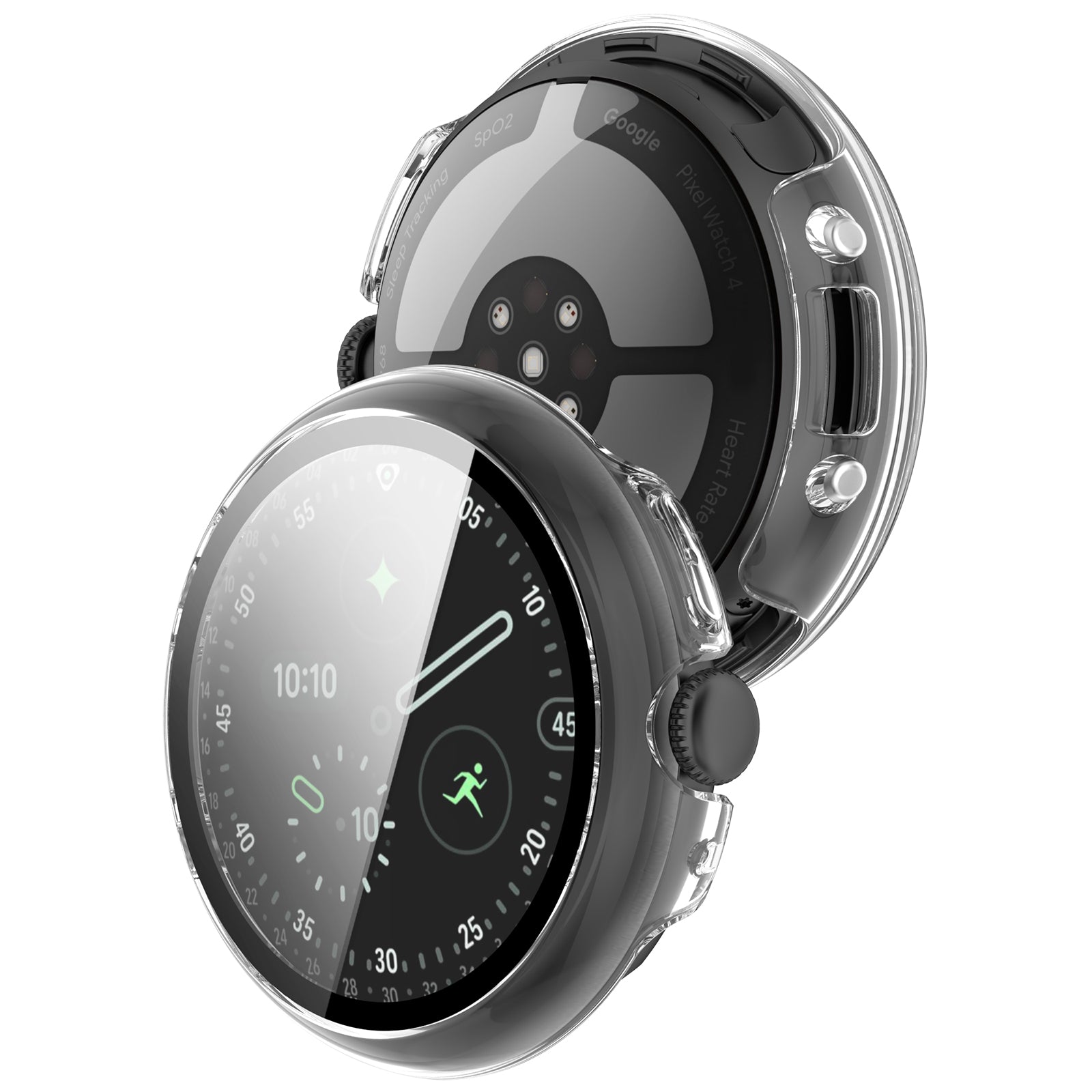 Google Pixel Watch 4 - 45mm Hard Case mit Glas (Transparent)