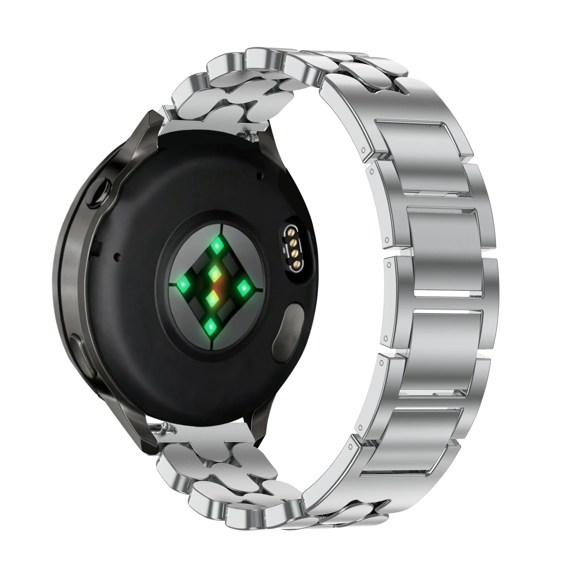 Bandz Garmin Vivomove 3s Stahlarmband 'Oval' (Silber)