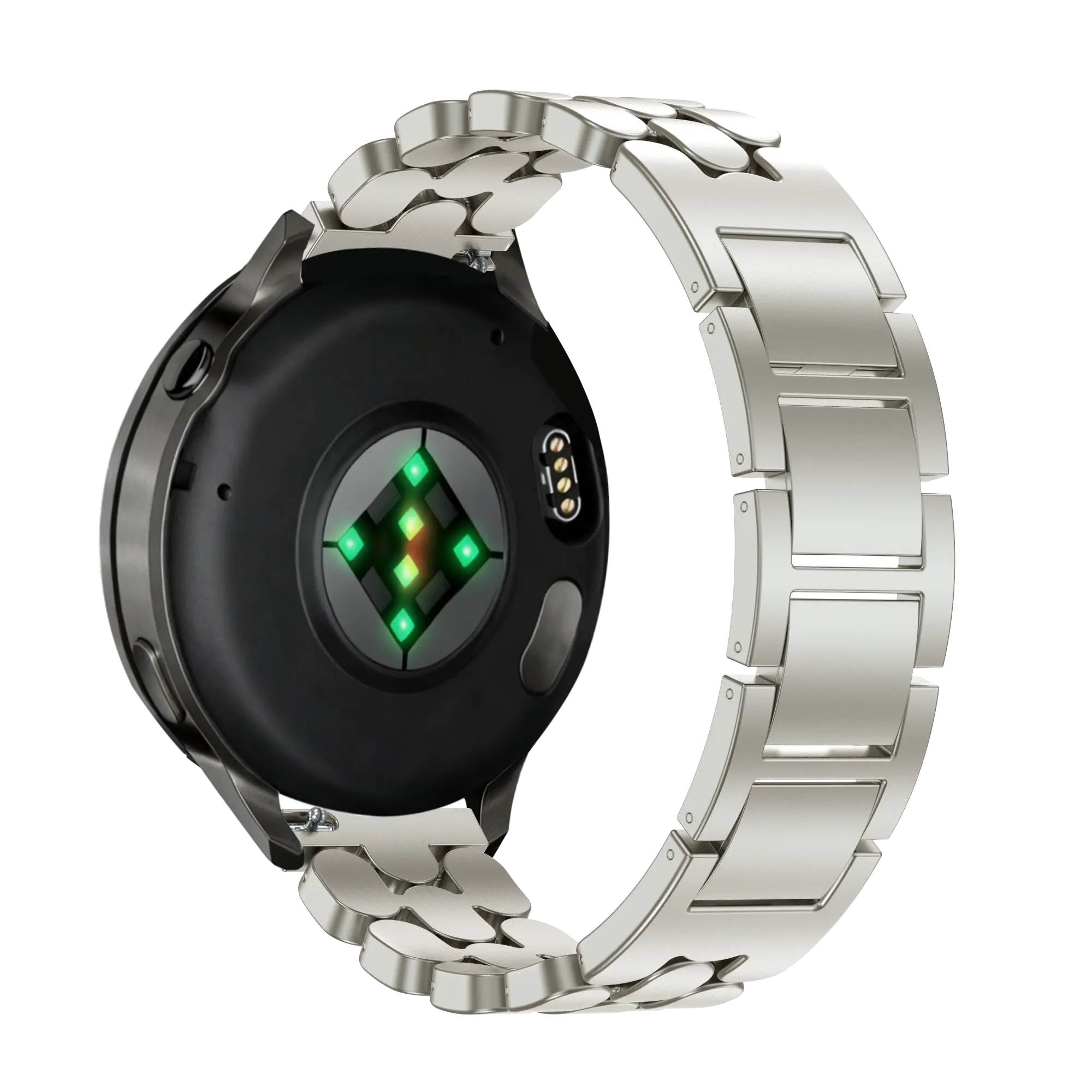 Bandz Garmin Vivomove 3s Stahlarmband 'Oval' (Polarstern)