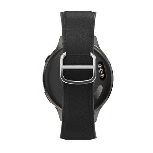 Bandz Amazfit Cheetah 2 Pro Lederarmband 'D-Type' (Schwarz)