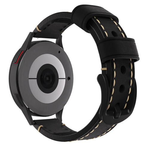 Fossil Gen 5e - 42mm echtes Lederarmband (Schwarz)