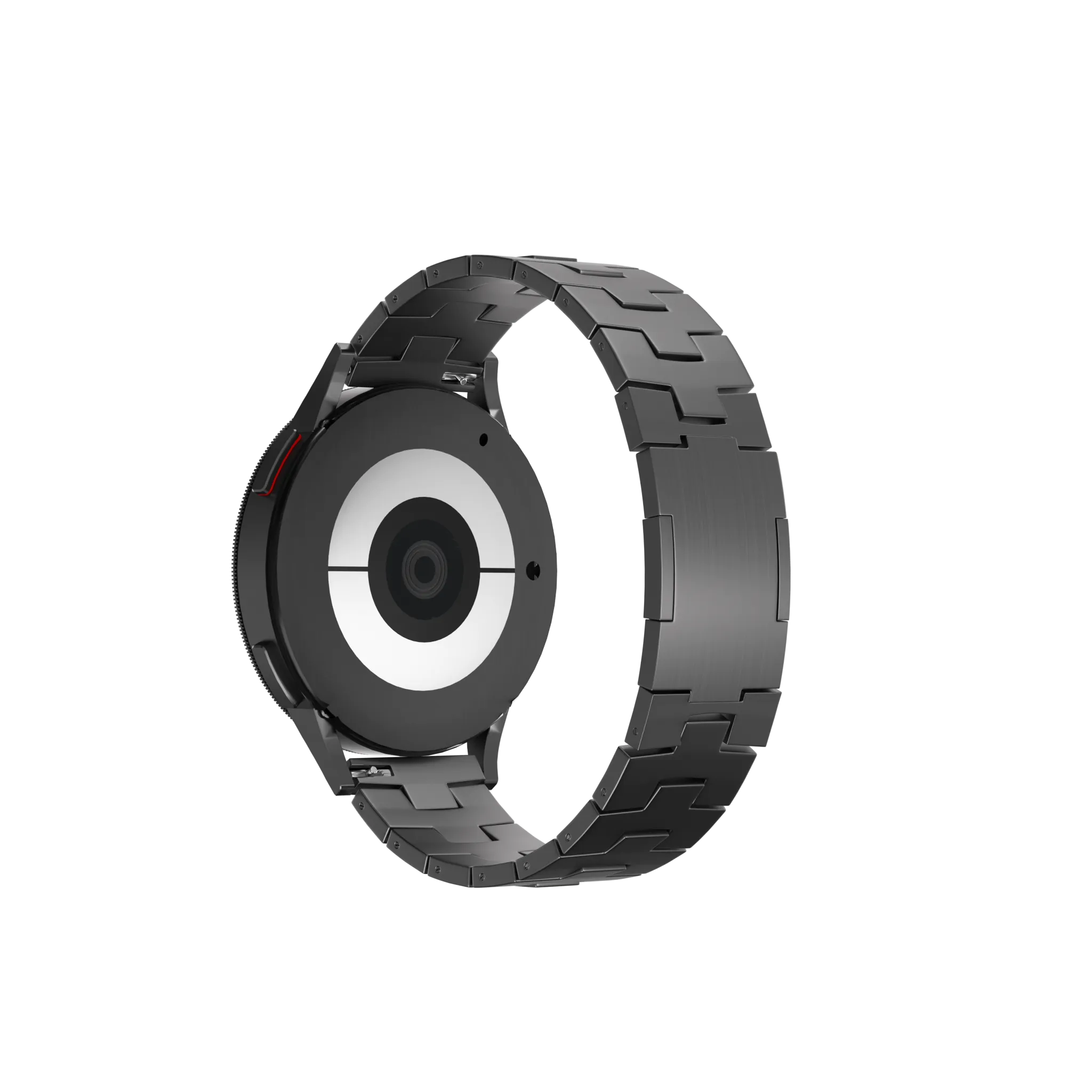 Oppo Watch X Gebürstetes Titanarmband (Flache Schnalle) (Graphit)