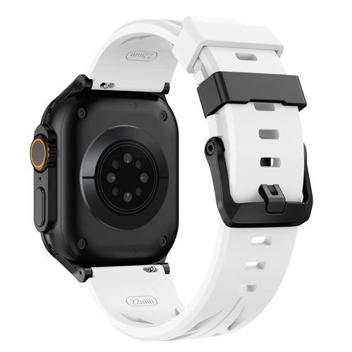 Apple Watch Race Silicone Strap (White)