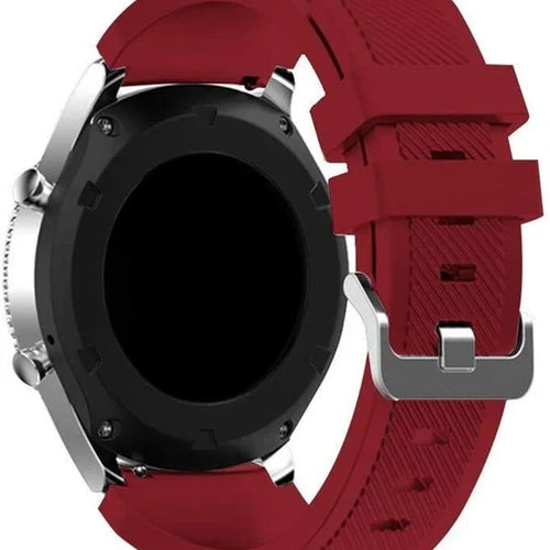 Xiaomi Watch S3 Twill Silicone Strap (Wine Red)