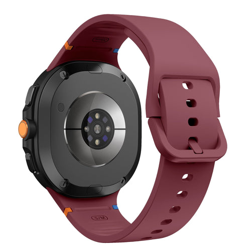 Samsung Galaxy Watch 8 - 44mm Silicone Strap (Wine Red)