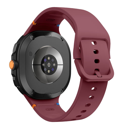 Samsung Galaxy Watch 8 - 40 mm Silikonarmband (Wein rot)