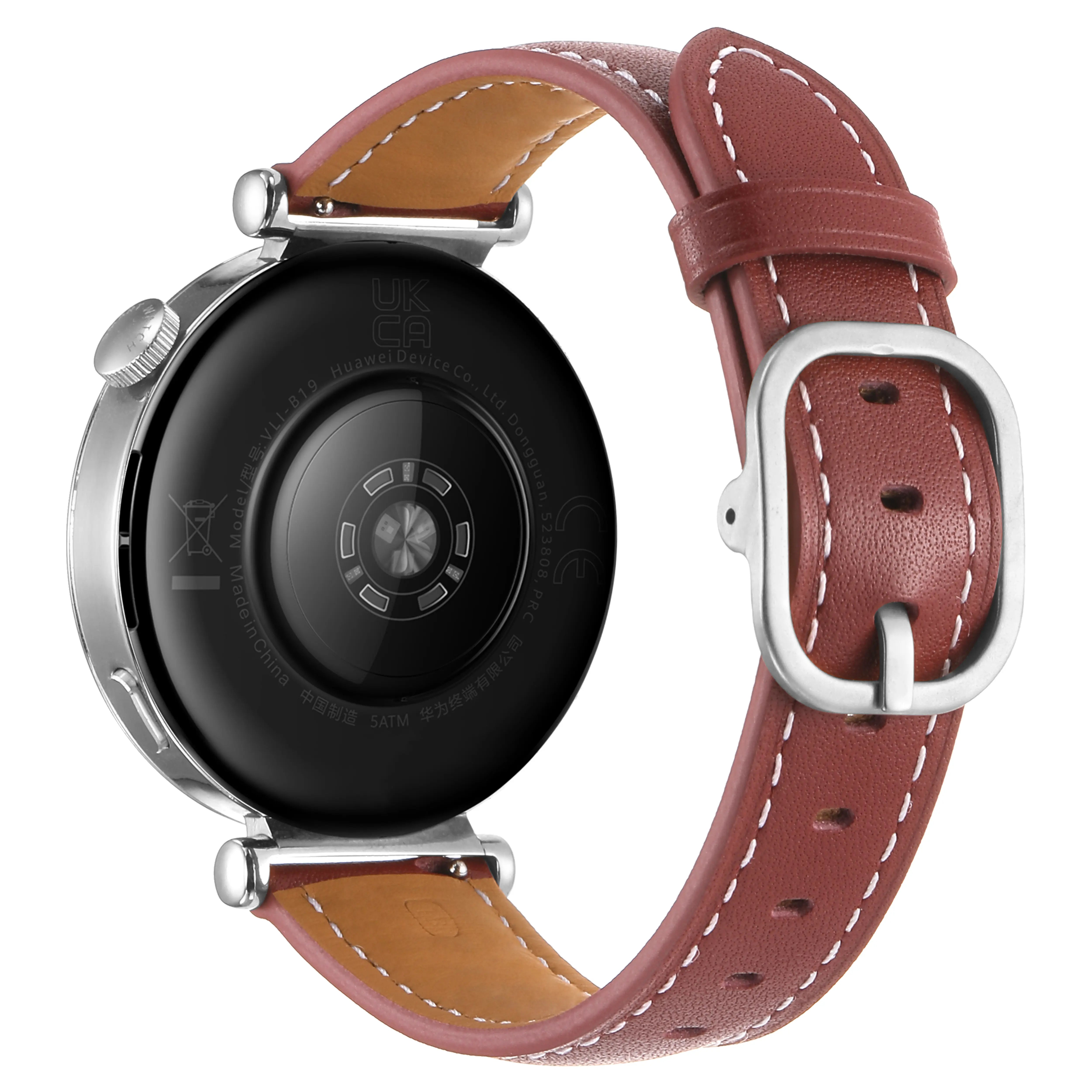 Xiaomi Watch S4 - 41mm Square Leather Strap (Wine Red)
