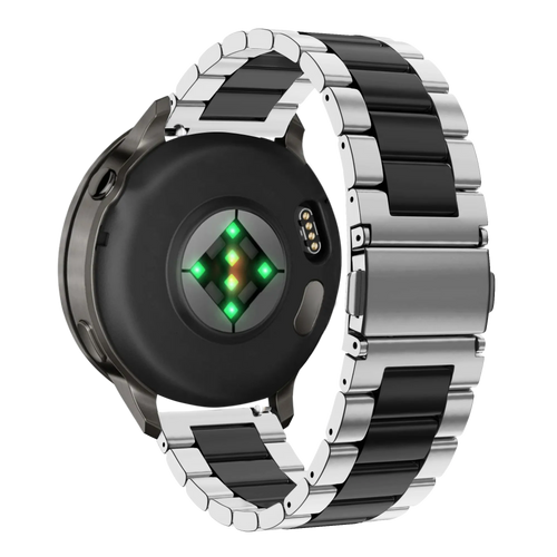Bandz Garmin Vivoactive 6 Steel Strap 'Classic' (Silver/Black)
