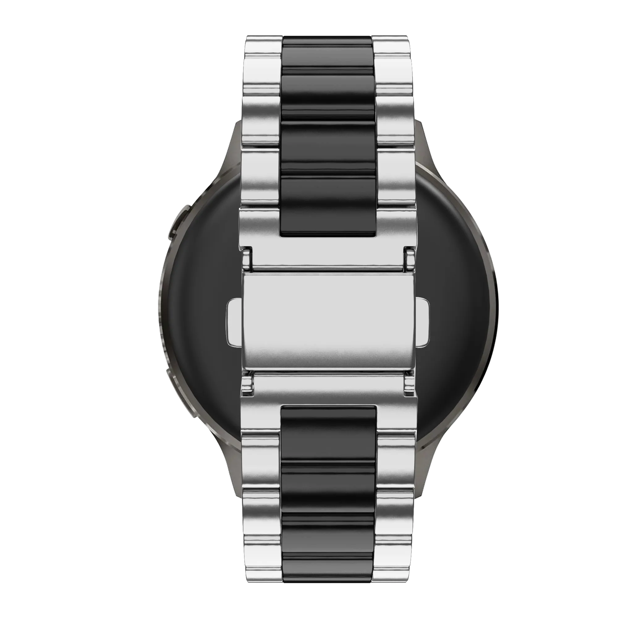 Bandz Garmin Forerunner 70 Stahlarmband 'Classic' (Silber/Schwarz)