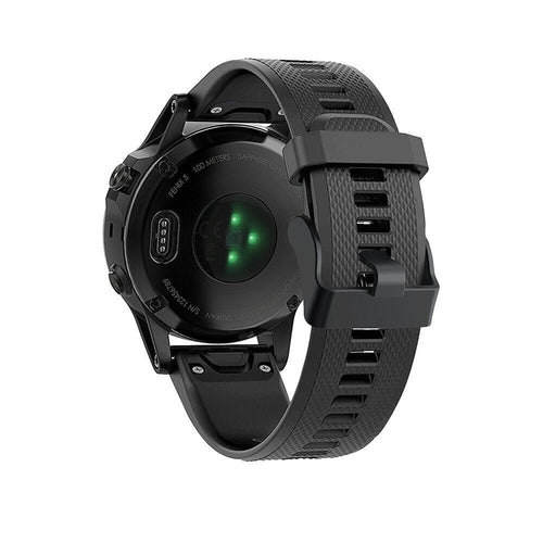 Garmin Quatix 8 - 47mm Silikonarmband (Schwarz)