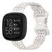 Fitbit Versa 3 Silikonarmband mit Muster (Rosa sand)