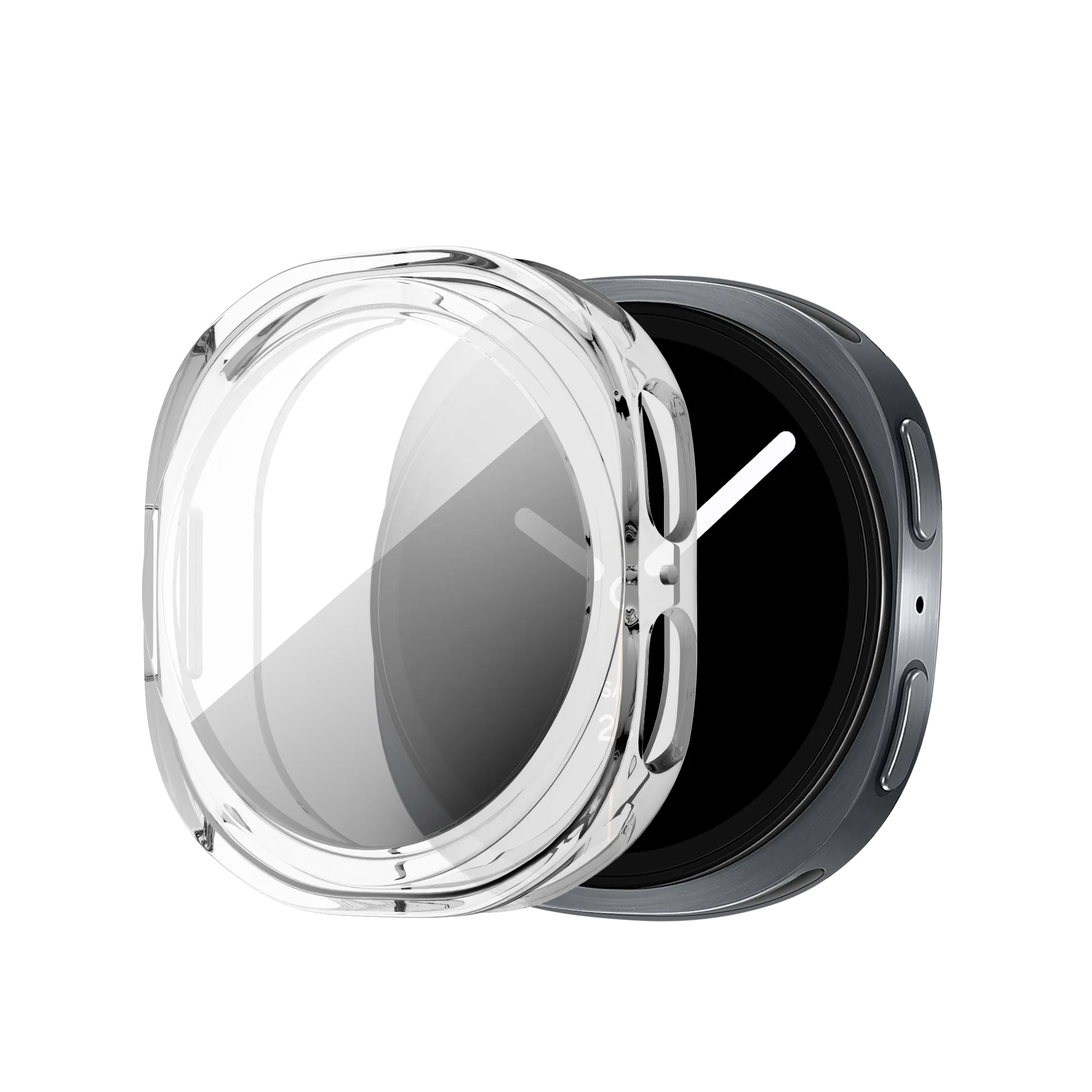 Bandz Samsung Galaxy Watch 8 - 44mm TPU Hülle (Transparant)