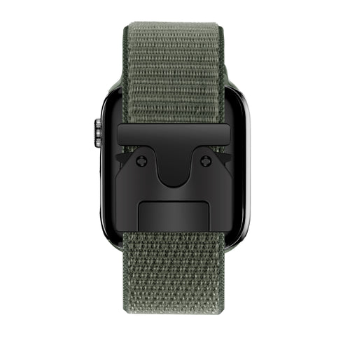 Bandz Apple Watch Ultra Nylonarmband 'Classic' mit P-Schnalle (Armeegrün)