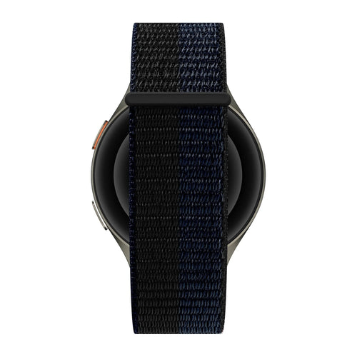 Bandz Amazfit Balance 2 Nylonarmband 'Easy fit' (Schwarz/Blau)