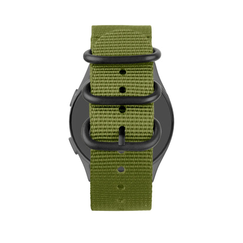 Bandz Gard Pro Health Smartwatch 3 - 41mm Buckled Nylon Strap (Green)