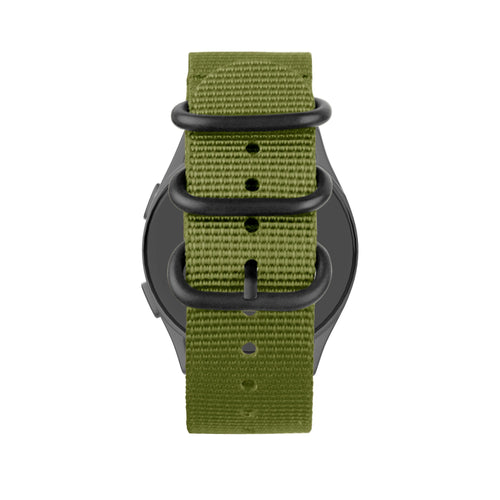 Bandz Garmin Vivoactive 5 Nylonarmband mit Dornschließe (Grün)