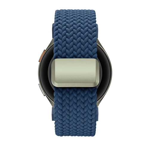 Bandz Samsung Galaxy Watch 4 Classic 42mm Braided Strap 'Easy Fit' (Blue)