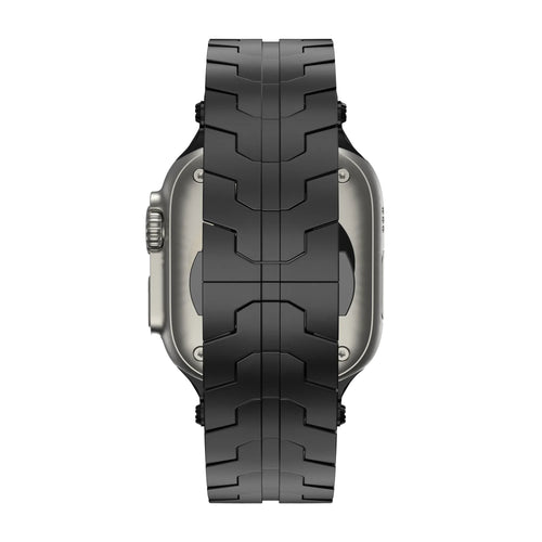 Bandz Apple Watch Gebürstetes Metallarmband 'Deluxe' (Schwarz)