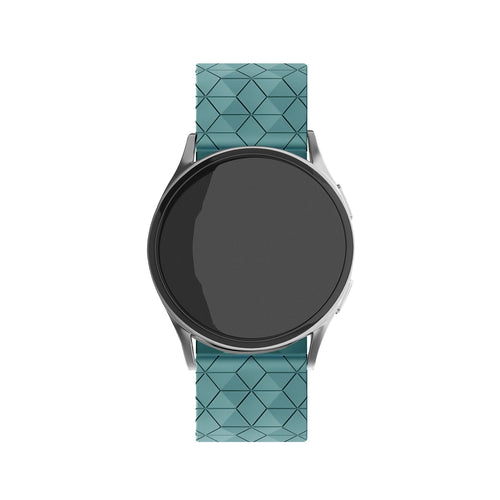 Huawei Watch GT 7 Pro Silicone Strap Hexagons (Grey-Blue)