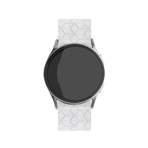 OnePlus Watch 4 - 47mm 'Hexagon' Silikonarmband (Weiß)