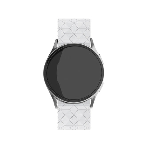 Suunto vertikales Silikonarmband mitHexa -Armband (weiß)