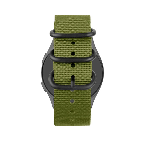 Bandz Huawei Watch GT 5 Pro - 46mm Nylon Schnallenarmband (Grün)