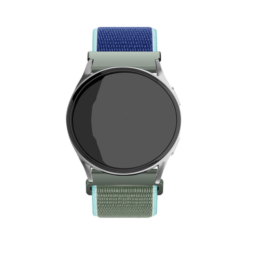 Nylon Strap, khaki, on a watch, direct front view
