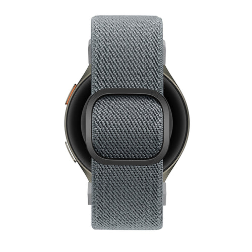 Bandz Samsung Galaxy Watch FE Elastisches Armband 'Easy Fit' (Grau/Blau)