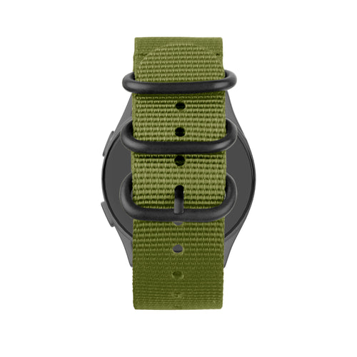 Bandz Garmin Approach S40 Nylon Armband mit Schnalle (Grün)