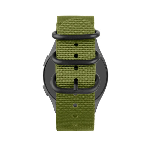 Bandz Suunto Race (S) Buckled Nylon Strap (Green)