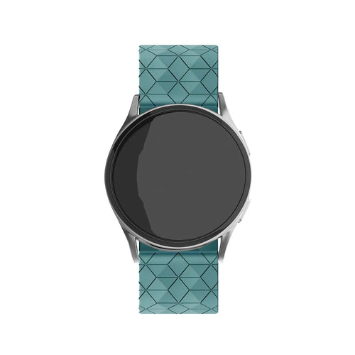 ICE Smart TKS Rectangular 1.41 'Hexagon' Silikonarmband (Graublau)
