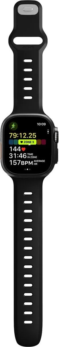 Nomad Apple Watch Silikon Tempo Armband (Schwarz)