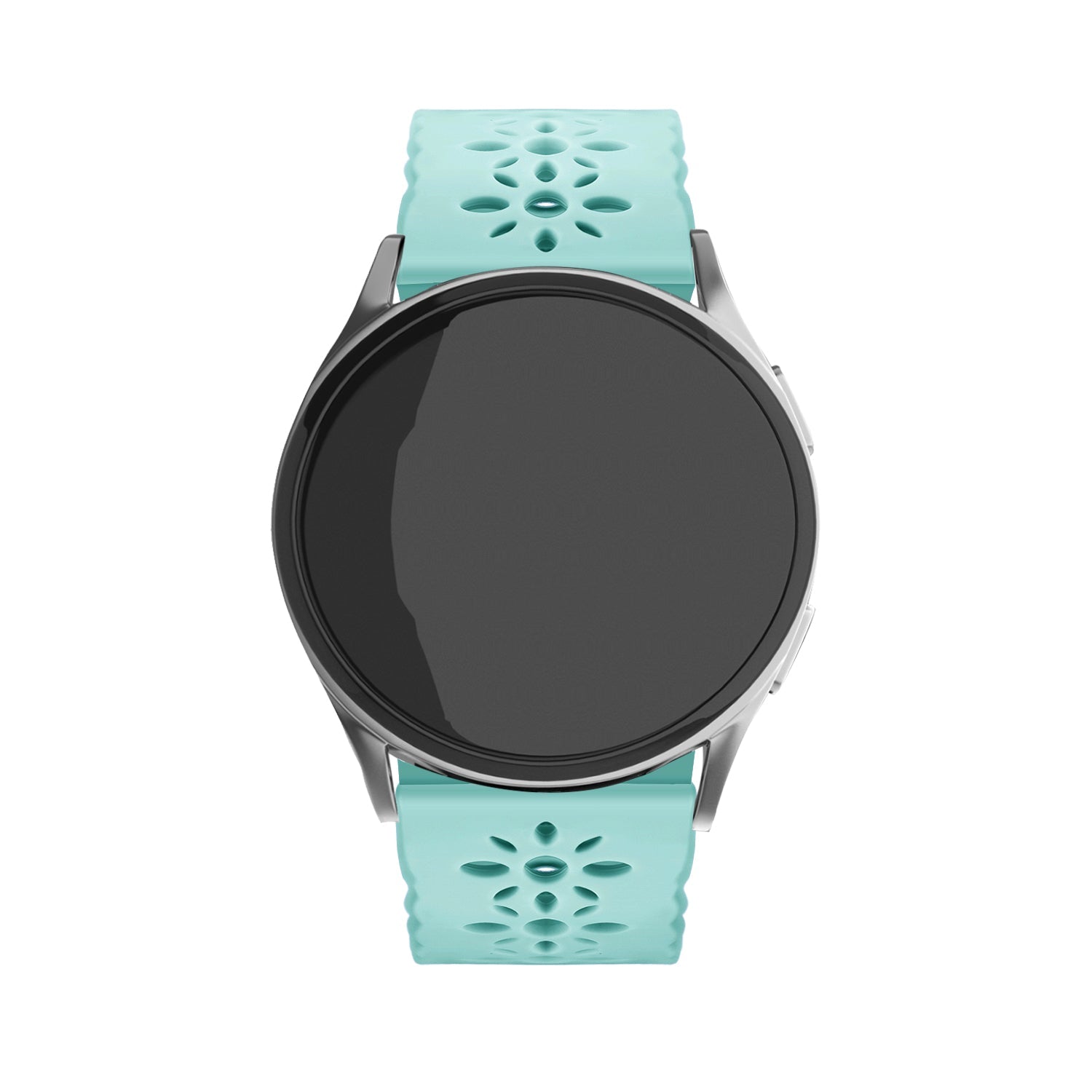 Withings ScanWatch Nova Gemustertes Silikonarmband (Blue Sea Green)