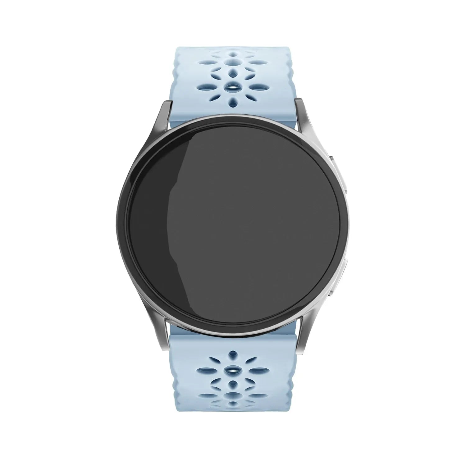 Coros Pace 2 Patterned Silicone Strap (Mist Blue)