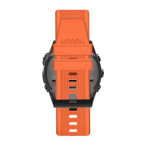 Bandz Garmin Quatix 3 / 6x / 7x Solar Silicone Strap 'Explorer' (Orange)