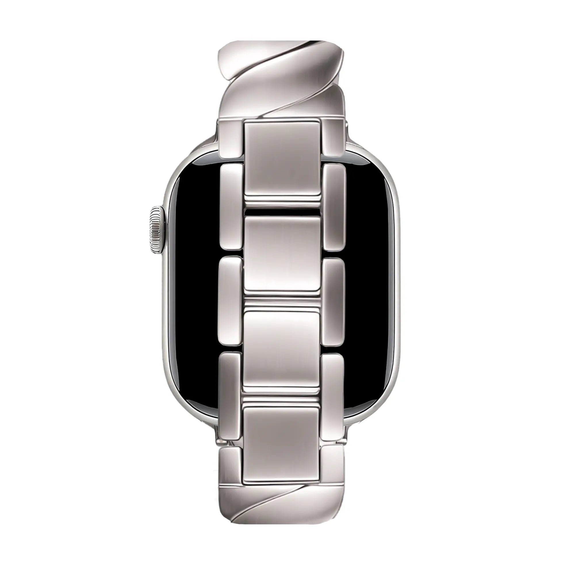 Bandz Apple Watch Premium Metallarmband 'Twisted' (Polarstern)