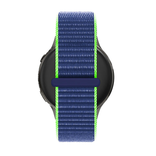 Bandz Garmin Venu 4 - 45mm Nylon Loop Strap (Blue/Lime)