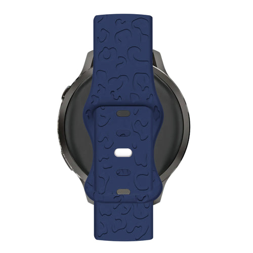 Bandz Garmin Bounce 2 Silikonarmband 'Leopard' (Dunkelblau)