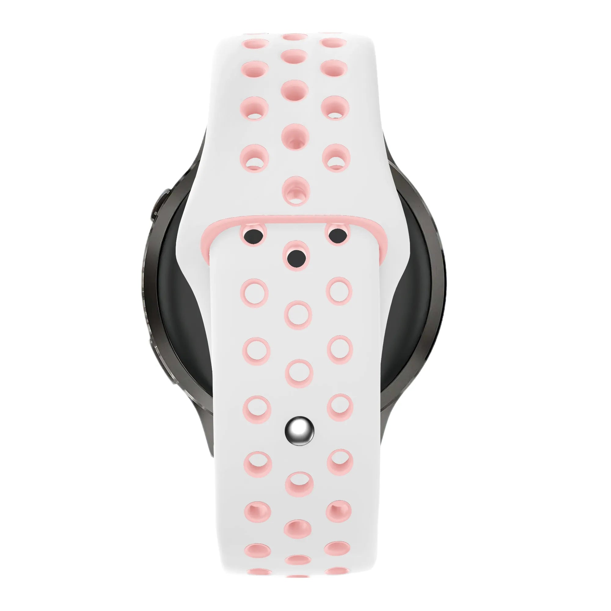 Bandz Garmin Vivomove Sport Sport Strap 'Deluxe' (White/Pink)