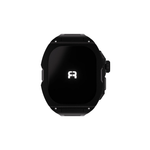 Reqior Apple Watch Ultra Hülle mit integriertem Gummi-Armband (Schwarz)