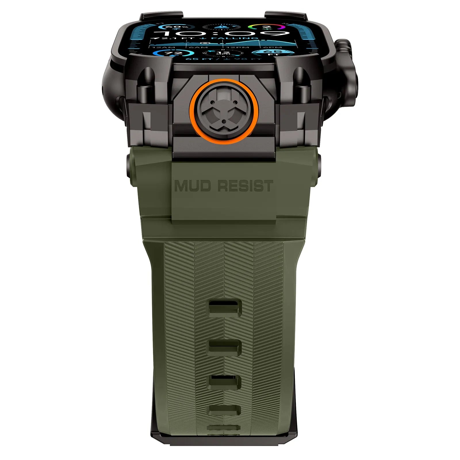 Apple Watch 'Four Claw' Silikonarmband (Grün)
