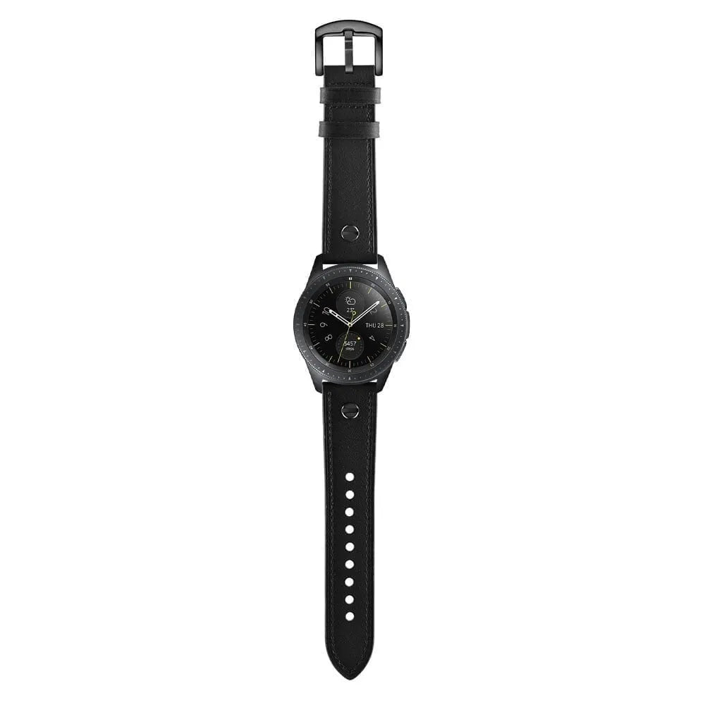 TicWatch 22mm Leather Strap with Screw (Black)